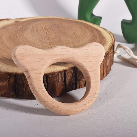 Bear Teether - Natural Wood Teethers (Animal Shaped Teethers)