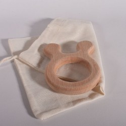 Rabbit Teether - Natural Wooden Teether (Animal Shaped Teethers)