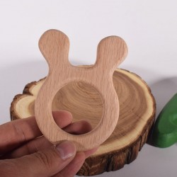 Rabbit Teether - Natural Wooden Teether (Animal Shaped Teethers)