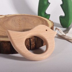Bird Teether - Natural Wood Teethers (Animal Shaped Teethers)
