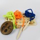 Wooden Button Sewing and Threading Toy - Natural Wooden Educational Toy