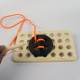 Wooden Button Sewing and Threading Toy - Natural Wooden Educational Toy