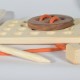 Wooden Button Sewing and Threading Toy - Natural Wooden Educational Toy Wooden Button Sewing and Threading Toy - Natural Wooden Educational Toy