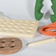 Wooden Button Sewing and Threading Toy - Natural Wooden Educational Toy Wooden Button Sewing and Threading Toy - Natural Wooden Educational Toy