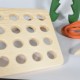 Wooden Button Sewing and Threading Toy - Natural Wooden Educational Toy Wooden Button Sewing and Threading Toy - Natural Wooden Educational Toy