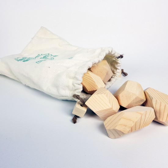 Balance Stone Game (Montessori) - Natural Wooden Educational Toy Blocks