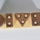 Puzzle Geometric Shapes with Wooden Holes 33N - Natural Wooden Educational Toy Puzzle Geometric Shapes with Wooden Holes 33N - Natural Wooden Educational Toy