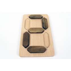 Wooden Toy Digital Figures - Natural Educational Toy