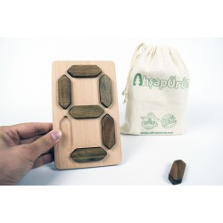 Wooden Toy Digital Figures - Natural Educational Toy
