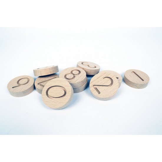 Wooden Round Figure Set - Natural Educational Wooden Toy