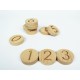 Wooden Round Figure Set - Natural Educational Wooden Toy