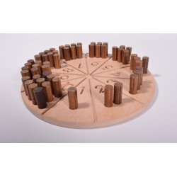 Wooden Number Sticks 3 - Montessori Material - Natural Educational Toy