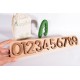 Wooden Walnut Puzzle Figures - Natural Educational Wooden Toy