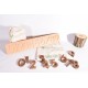 Wooden Walnut Puzzle Figures - Natural Educational Wooden Toy