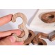 Wooden Walnut Puzzle Figures - Natural Educational Wooden Toy