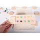 Wooden Pompom Numbers and Tables Toy (Montessori - 100% Natural) - Educational Toy