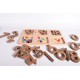 Wooden Addition and Subtraction Game (22 Pieces - Montessori Material) - Natural Educational Toy