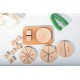 Wooden Mathematics Table of Fractions (Montessori - 100% Natural) - Educational Toy