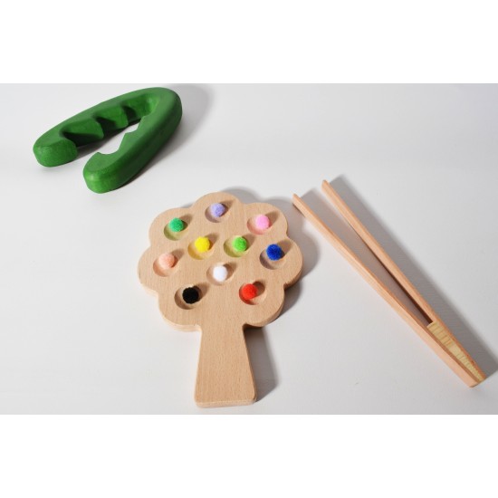 Wooden Claw Wood Toy (Montessori - 100% Natural)