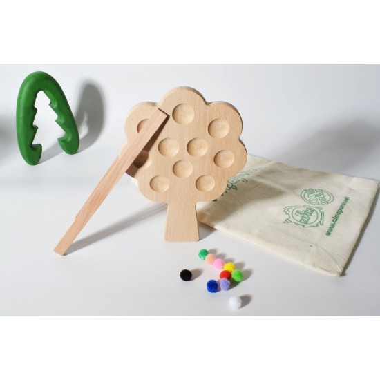 Wooden Claw Wood Toy (Montessori - 100% Natural)