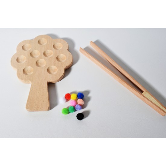 Wooden Claw Wood Toy (Montessori - 100% Natural)