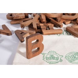Walnut Wooden Alphabet Walnut Wooden Alphabet