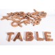 Wooden Walnut Letter Set (English - Large)