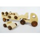 Wooden Toy Truck + 3 Toy Cars - Natural Wooden Toy Vehicle