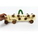 Wooden Toy Truck + 3 Toy Cars - Natural Wooden Toy Vehicle