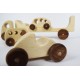 Wooden Toy Truck + 3 Toy Cars - Natural Wooden Toy Vehicle