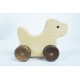 Dog Wooden Toy Car - Natural