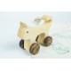 Cat Wooden Toy Car - Natural
