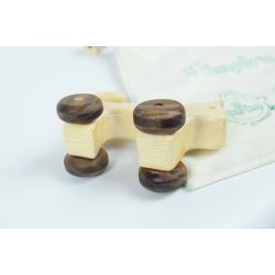 Cat Wooden Toy Car - Natural