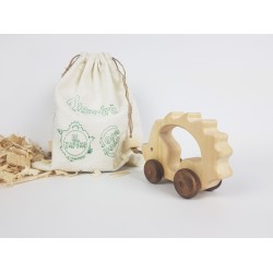 Hedgehog Wooden Toy Car - Natural