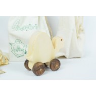 Turtle Wooden Toy Car - Natural