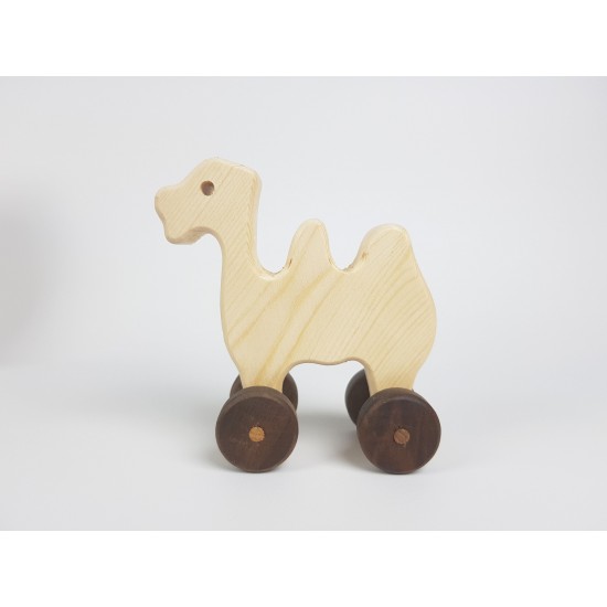 Camel Wooden Toy Car - Natural