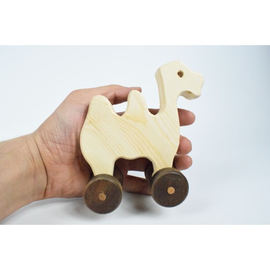 Camel Wooden Toy Car - Natural