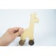 Giraffe Wooden Toy Car - Natural
