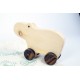 Hippo Wooden Toy Car - Natural