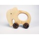 Elephant Natural Wooden Toy Car