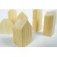 Natural Wooden Toy Buildings (Paintable-Montesorri)