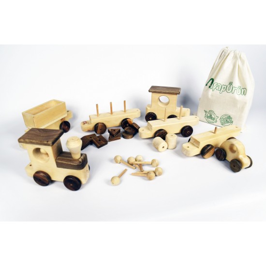 Wooden Toy Train Set (Large)