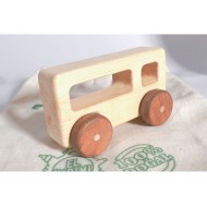 Rectangle Geometric Wooden Toy Car - 100% Natural Wood