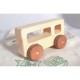 Rectangle Geometric Wooden Toy Car - 100% Natural Wood